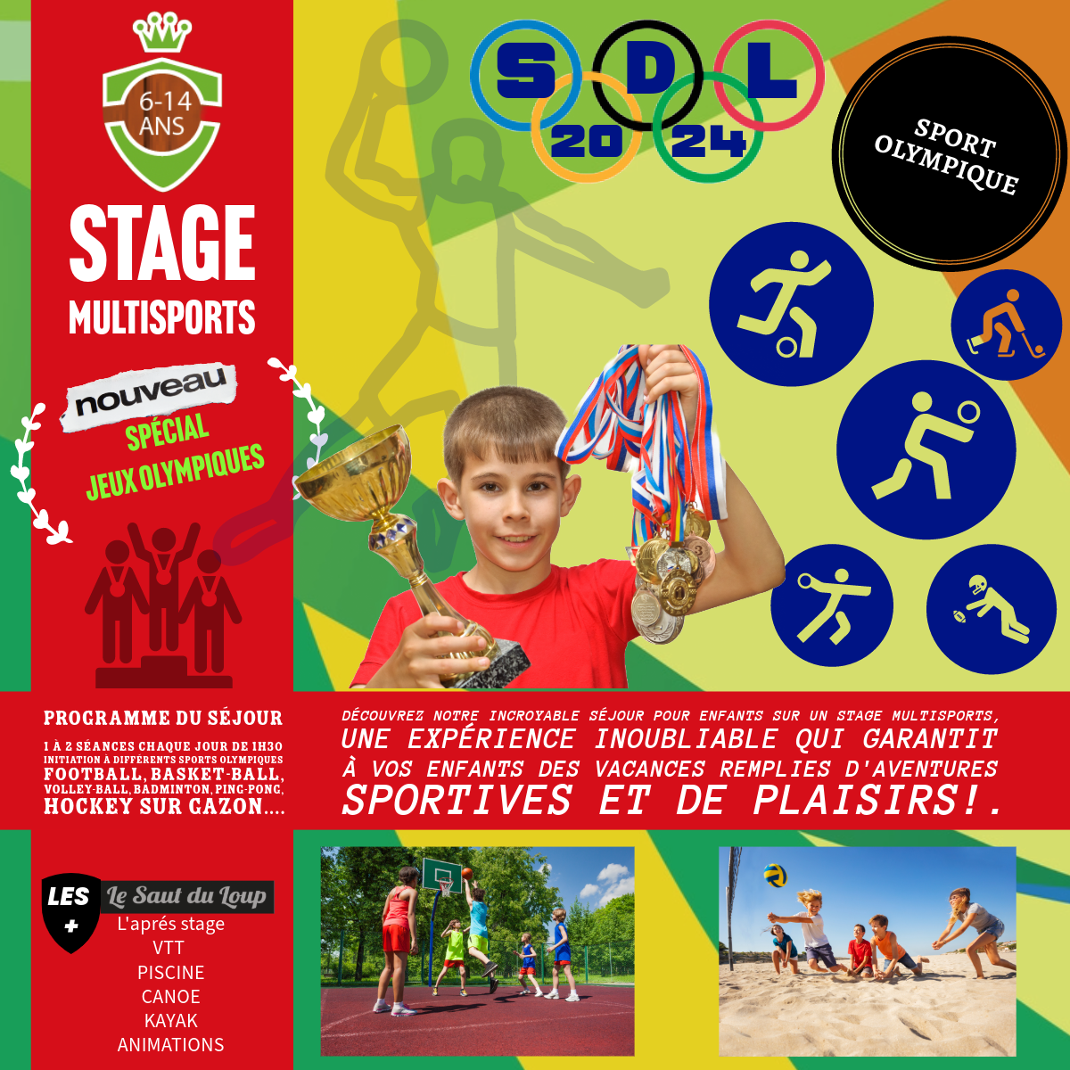 SÉJOUR MULTISPORTS SPÉCIAL JEUX OLYMPIQUES