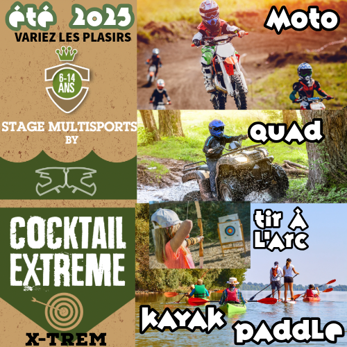 COCKTAIL EXTREME - Séjour Multi-Activités (6-14 ans)
